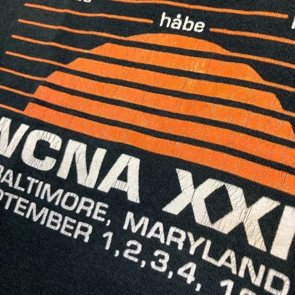 Vintage Narcotics Anonymous Shirt Mens XL Black 1994 Tour WCNA Single Stitch 90s - Picture 4 of 14